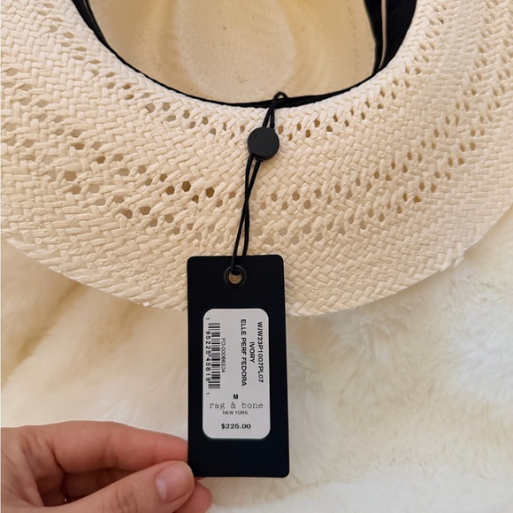 Rag & Bone Cream Straw Hat - Picture 6 of 8